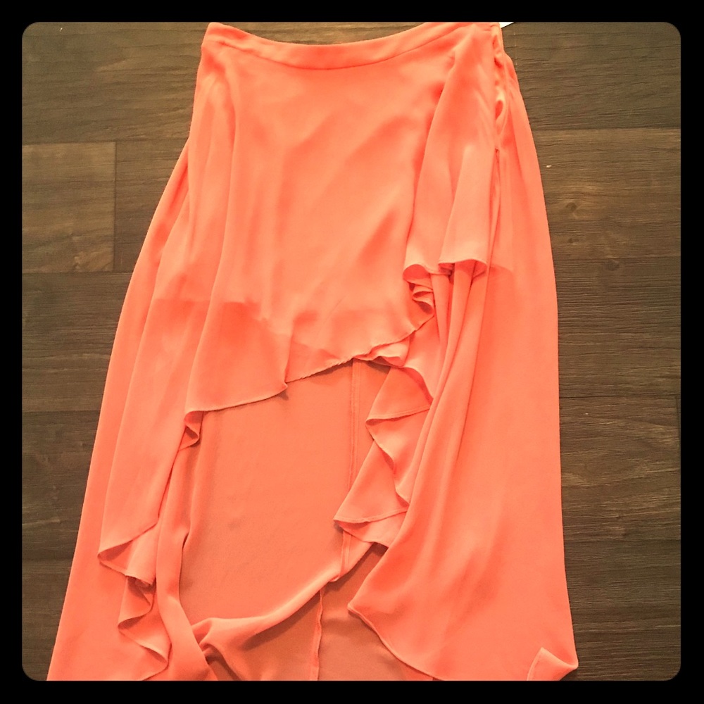 CORAL CHIC SKIRT high-low (NWT)